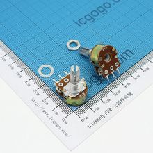 电位器 WH148 B1K 双联 柄长20mm 可调电阻 1KR 6脚