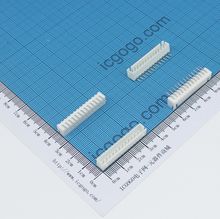 XH白色连接器 弯针座 13PIN XH-13AW 间距2.54MM