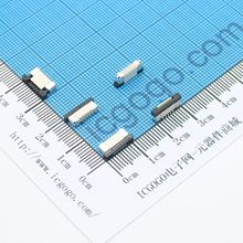 FPC连接器 抽拉 立式 0.5L-10P 10Pin 脚间距 0.5MM 扁平连接器 软排线插座