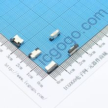 FPC连接器 抽拉 立式 0.5L-6P 6Pin 脚间距 0.5MM 扁平连接器 软排线插座