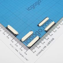 FPC连接器 抽拉式 上接 1.0C-18P-S 18Pin 脚间距 1MM 扁平连接器 软排线插座