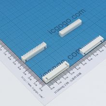 XH白色连接器 直针座 13PIN XH-13A 间距2.54MM