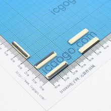FPC连接器 翻盖式 1.0F-18P 18Pin 脚间距 1MM 扁平连接器 软排线插座