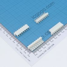 VH白色连接器 直针座 8PIN VH-8A 间距3.96MM