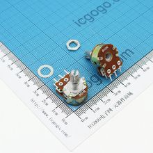 电位器 WH148 B10K 双联 柄长15mm 可调电阻 10KR 6脚