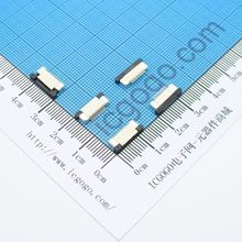 FPC连接器 抽拉式 上接 0.5S-14P-S 14Pin 脚间距 0.5MM 扁平连接器 软排线插座