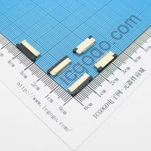 FPC连接器 抽拉式 下接 0.5S-18P-X 18Pin 脚间距 0.5MM 扁平连接器 软排线插座