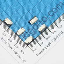 FPC连接器 抽拉式 上接 1.0C-4P-S 4Pin 脚间距 1MM 扁平连接器 软排线插座