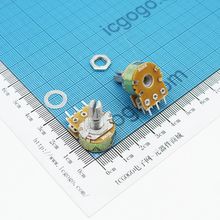 电位器 WH148 B500K 双联 柄长15mm 可调电阻 500KR 6脚