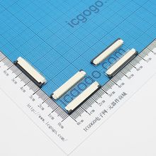 FPC连接器 抽拉式 上接 1.0C-24P-S 24Pin 脚间距 1MM 扁平连接器 软排线插座
