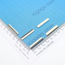FPC连接器 翻盖式 1.0F-25P 25Pin 脚间距 1MM 扁平连接器 软排线插座