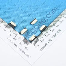 FPC连接器 抽拉式 上接 0.5S-10P-S 10Pin 脚间距 0.5MM 扁平连接器 软排线插座