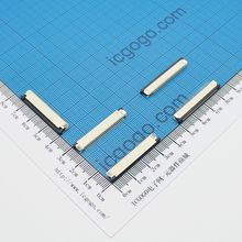 FPC连接器 抽拉式 上接 1.0C-28P-S 28Pin 脚间距 1MM 扁平连接器 软排线插座