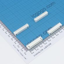 XH白色连接器 直针座 12PIN XH-12A 间距2.54MM