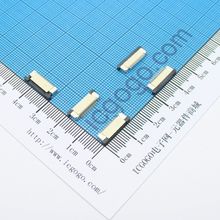 FPC连接器 抽拉式 上接 0.5S-19P-S 19Pin 脚间距 0.5MM 扁平连接器 软排线插座