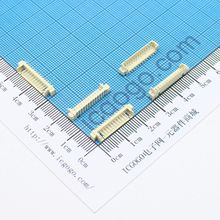 MX连接器 立贴式 1.25-13PLT 13Pin 脚间距 1.25MM 扁平连接器 软排线插座