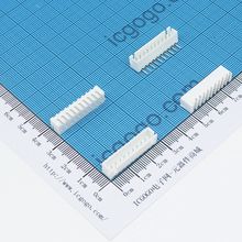 XH白色连接器 弯针座 10PIN XH-10AW 间距2.54MM