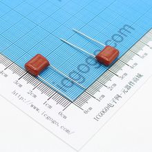 金属化聚丙烯薄膜电容器 CBB电容 CBB22 400V823J 82NF 0.082UF 脚距P=10MM ±5%