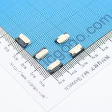 FPC连接器 抽拉式 下接 1.0C-4P-X 4Pin 脚间距 1MM 扁平连接器 软排线插座