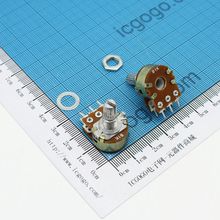 电位器 WH148 B1K 双联 柄长15mm 可调电阻 1KR