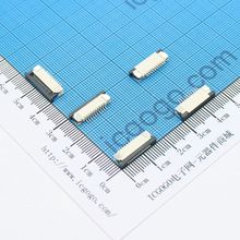 FPC连接器 抽拉式 下接 1.0C-10P-X 10Pin 脚间距 1MM 扁平连接器 软排线插座