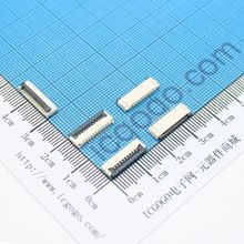 FPC连接器 翻盖式 1.0F-10P 10Pin 脚间距 1MM 扁平连接器 软排线插座