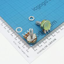 电位器 WH148 B100K 单联 柄长20mm 可调电阻 100KR 3脚