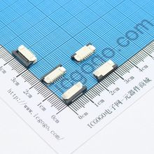 FPC连接器 抽拉式 下接 1.0C-6P-X 6Pin 脚间距 1MM 扁平连接器 软排线插座